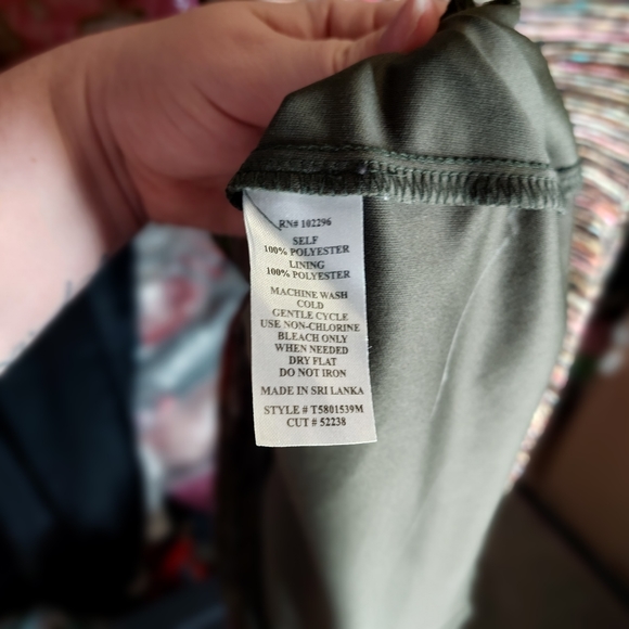 Connected Apparel • Y2k 90s Brown Multicolor Colorful V Neck Dress Sheath 10 - Picture 14 of 14